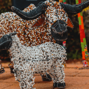 Beaded Wire Bull