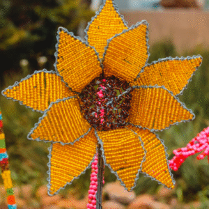 Beaded Wire Sunflower